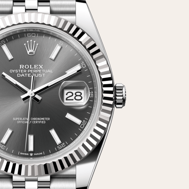  in White Rolesor - combination of Oystersteel and white gold, M126334-0014 - H.L. Gross Jewelers