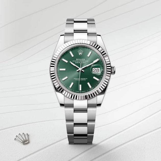  in White Rolesor - combination of Oystersteel and white gold, M126334-0027 - H.L. Gross Jewelers