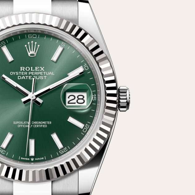  in White Rolesor - combination of Oystersteel and white gold, M126334-0027 - H.L. Gross Jewelers
