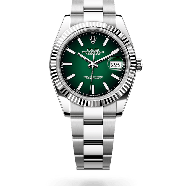  in White Rolesor - combination of Oystersteel and white gold, M126334-0033 - H.L. Gross Jewelers