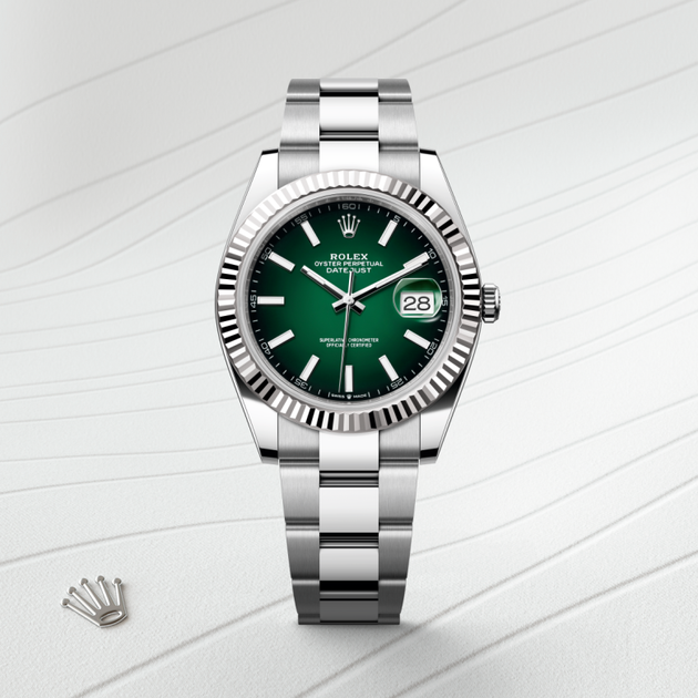  in White Rolesor - combination of Oystersteel and white gold, M126334-0033 - H.L. Gross Jewelers