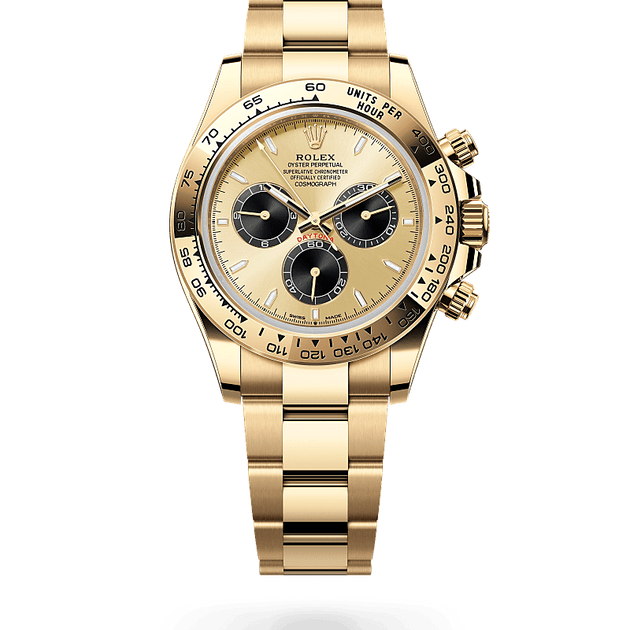 Rolex Cosmograph Daytona in 18 ct yellow gold, M126508-0006 - H.L. Gross Jewelers