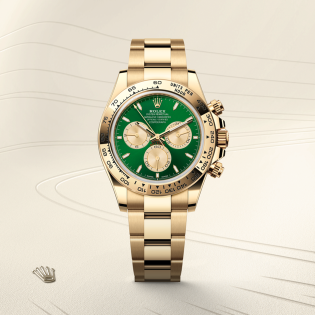 Rolex Cosmograph Daytona in 18 ct yellow gold, M126508-0008 - H.L. Gross Jewelers