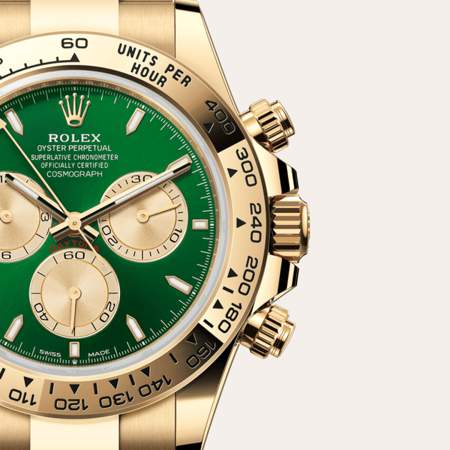 Rolex Cosmograph Daytona in 18 ct yellow gold, M126508-0008 - H.L. Gross Jewelers