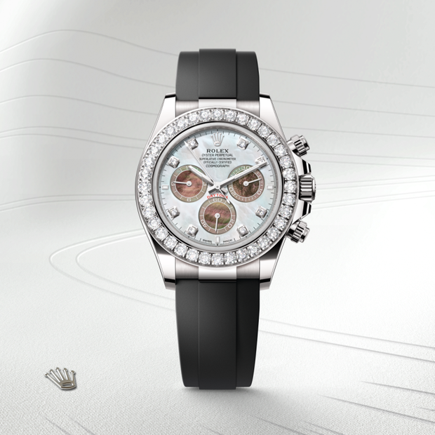 Oyster, 40 mm, white gold and diamonds
