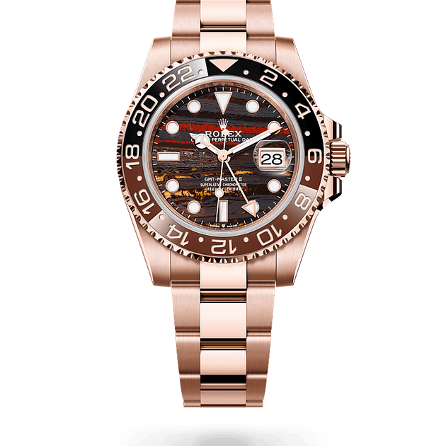 Rolex GMT-Master II in 18 ct Everose gold, M126715CHNR-0002 - H.L. Gross Jewelers