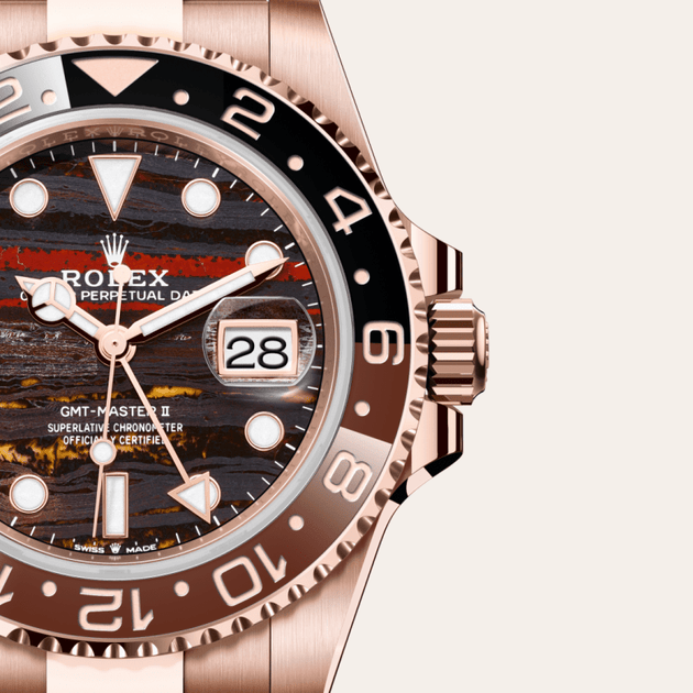 Rolex GMT-Master II in 18 ct Everose gold, M126715CHNR-0002 - H.L. Gross Jewelers