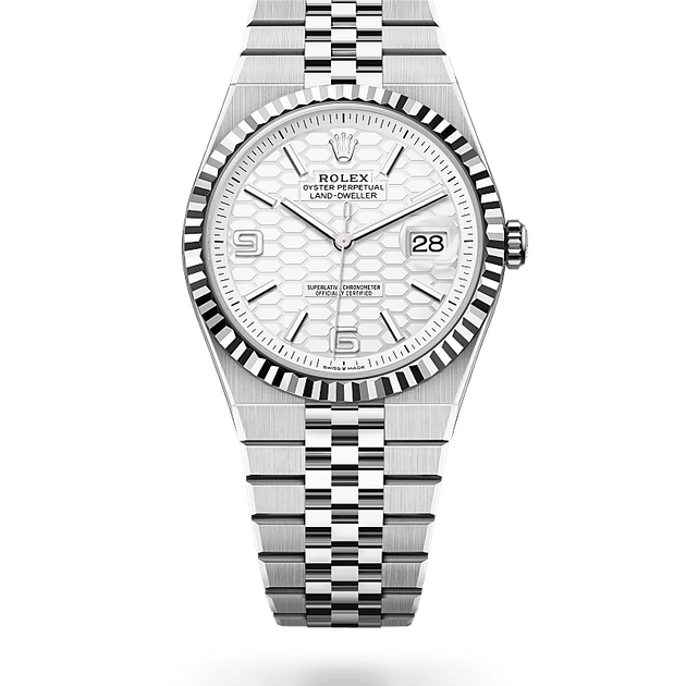  in White Rolesor - combination of Oystersteel and white gold, M127334-0001 - H.L. Gross Jewelers