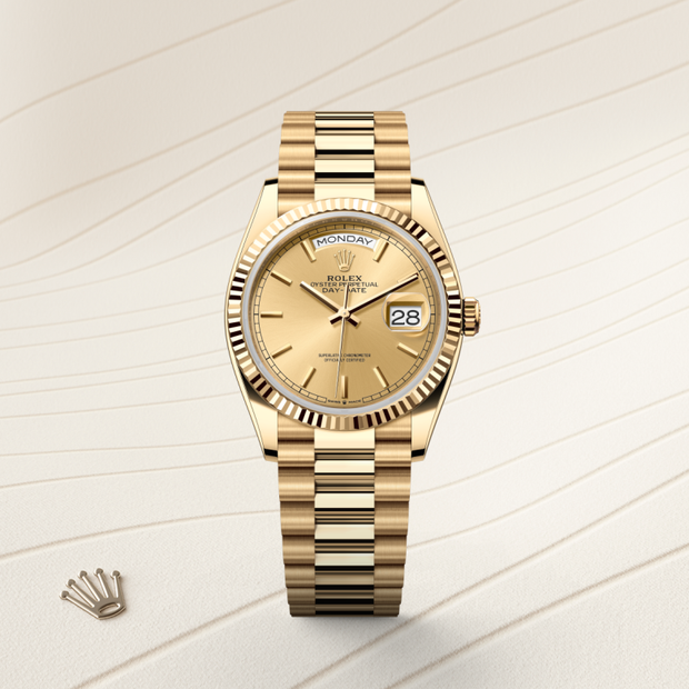 Oyster, 36 mm, yellow gold