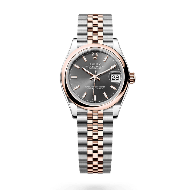  in Everose Rolesor - combination of Oystersteel and Everose gold, M278241-0018 - H.L. Gross Jewelers