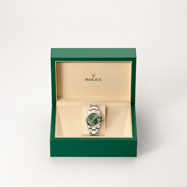 Oyster, 31 mm, Oystersteel, yellow gold and diamonds