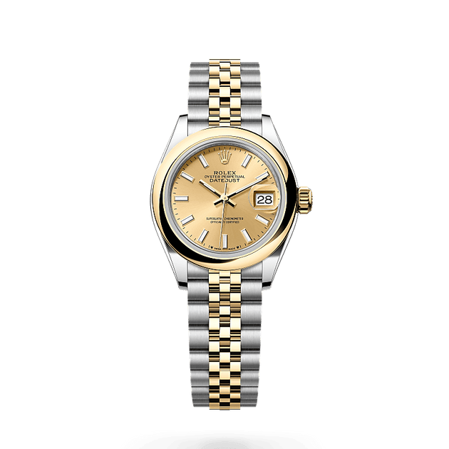 Rolex Lady-Datejust in Yellow Rolesor - combination of Oystersteel and yellow gold, M279163-0001 - H.L. Gross Jewelers