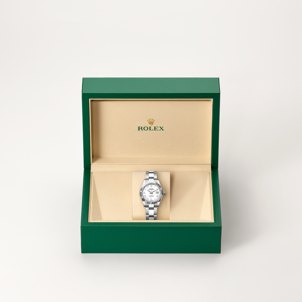 Oyster, 28 mm, Oystersteel and white gold