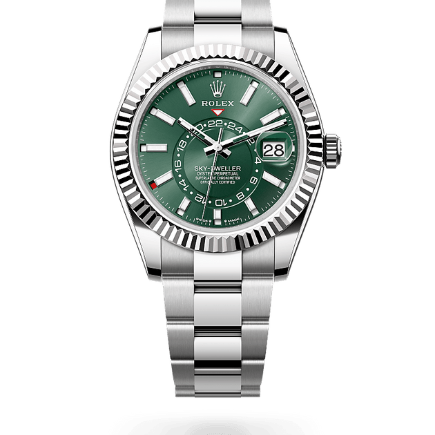  in White Rolesor - combination of Oystersteel and white gold, M336934-0001 - H.L. Gross Jewelers