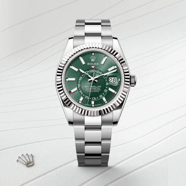 Oyster, 42 mm, Oystersteel and white gold