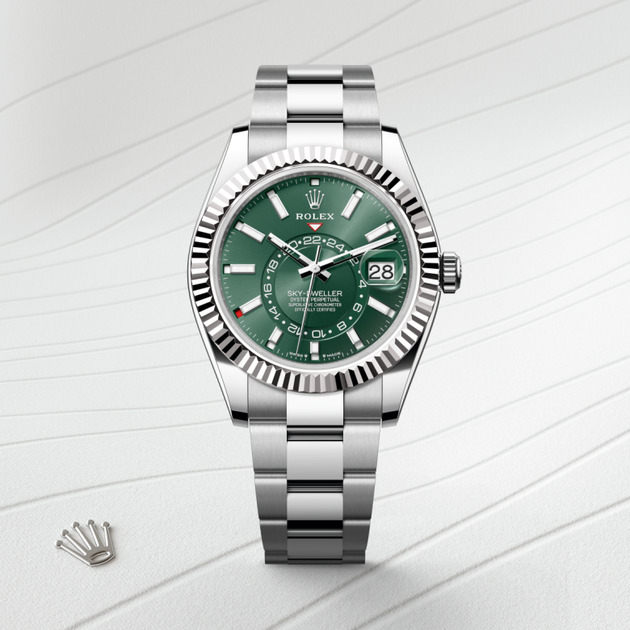  in White Rolesor - combination of Oystersteel and white gold, M336934-0001 - H.L. Gross Jewelers