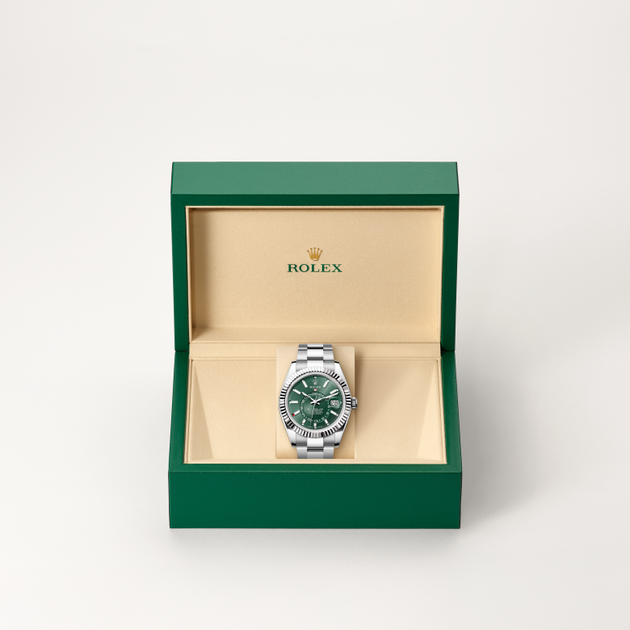  in White Rolesor - combination of Oystersteel and white gold, M336934-0001 - H.L. Gross Jewelers
