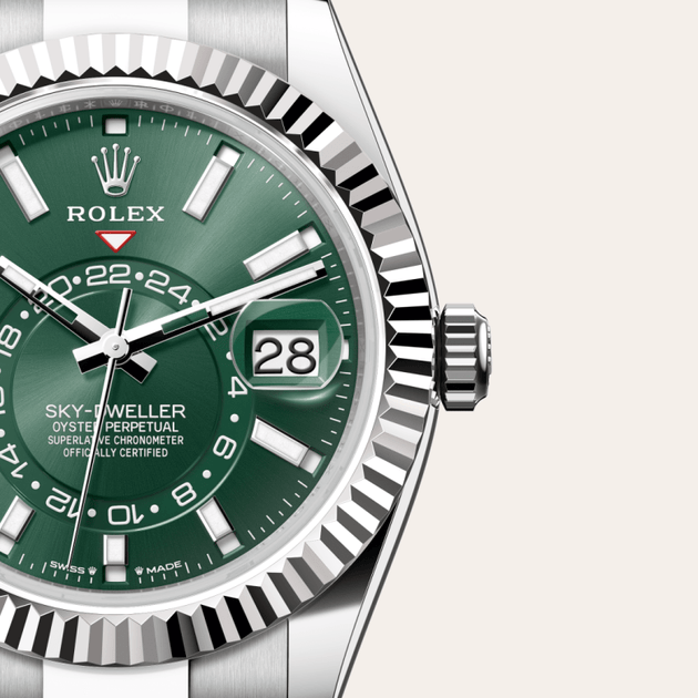  in White Rolesor - combination of Oystersteel and white gold, M336934-0001 - H.L. Gross Jewelers