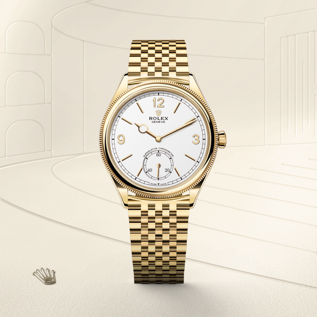 39 mm, 18 ct yellow gold, polished finish