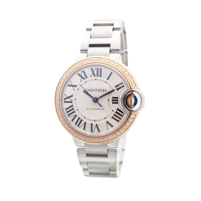 Pre-Owned Cartier Ballon Bleu With Diamond Bezel 3753
