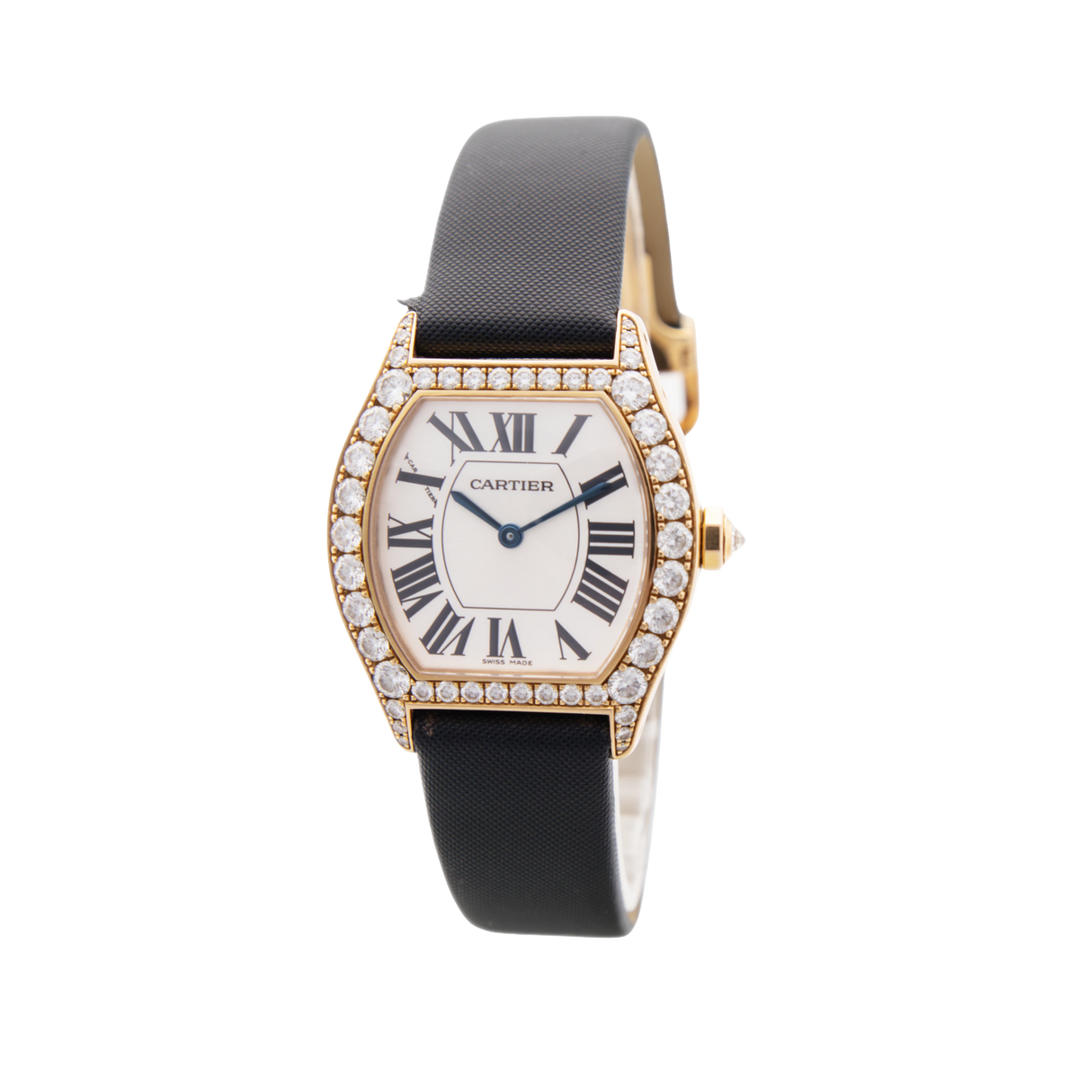 Pre-Owned Cartier Tortue With Diamond Bezel 2645
