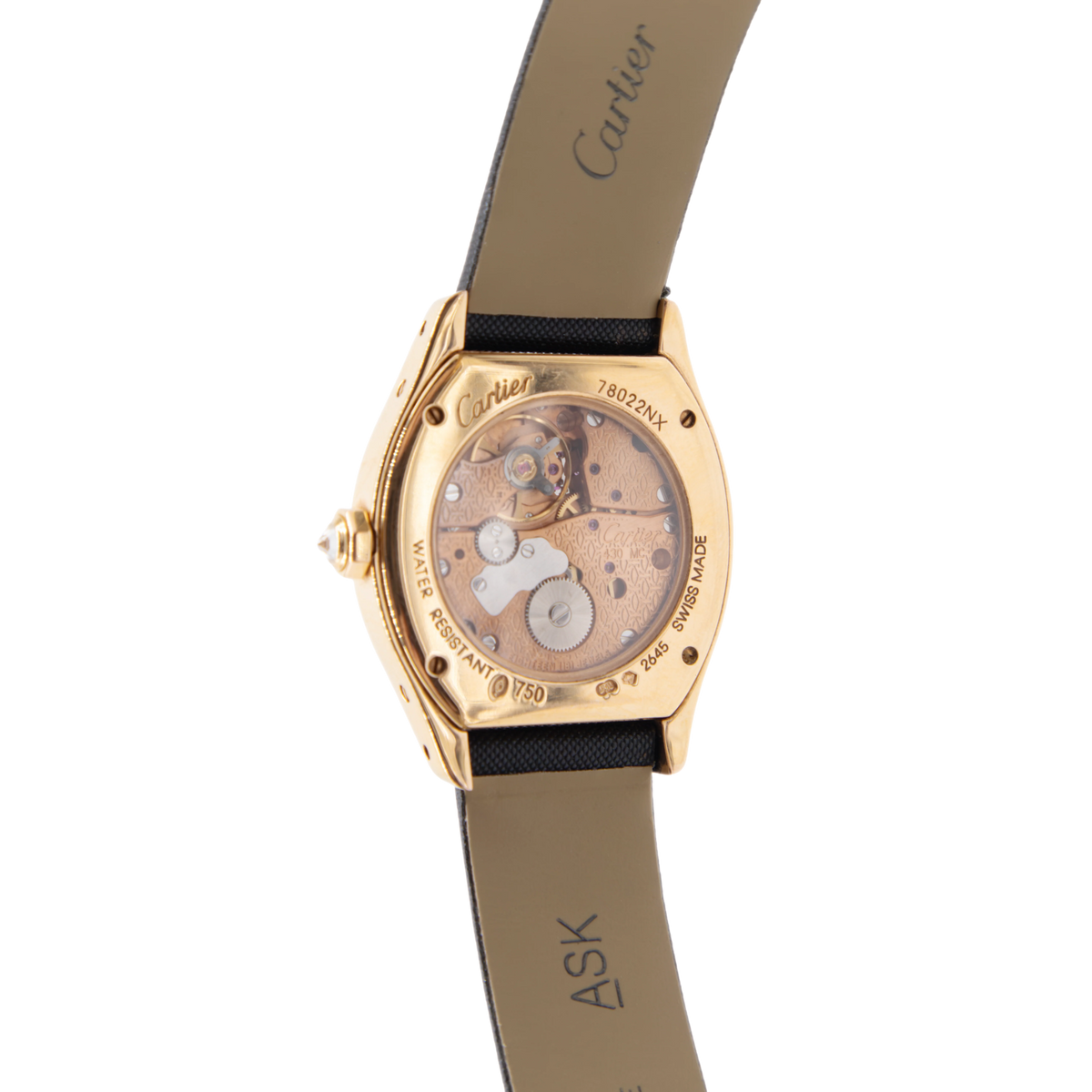 Pre-Owned Cartier Tortue With Diamond Bezel 2645